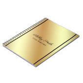 Simple Shiny Gold Notizblock (Linke Seite)