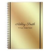 Simple Shiny Gold Notizblock (Vorderseite)