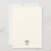 Simple Single Photo Feiertagskarte (Rückseite)