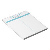 Simple Sky Blue and White Bunco Table Tally Notizblock (angewinkelt)