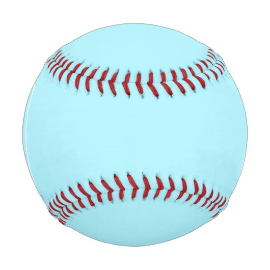 Simple Sky Blue Monogram Baseball (Vorderseite)