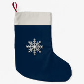 Simple Snowflake Weihnachten Strumpf Kleiner Weihnachtsstrumpf (Vorderseite)