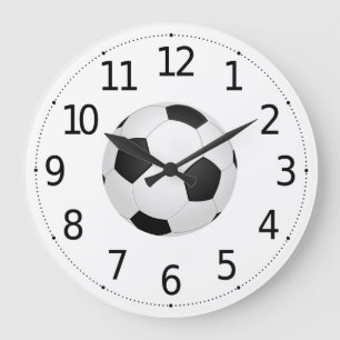Simple Soccer Ball Sports Wall Clock Große Wanduhr