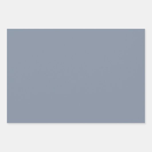 Simple Solid Melon Pink Cambridge Blue Cool Grau Geschenkpapier Set (Vorderseite 3)