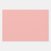 Simple Solid Melon Pink Cambridge Blue Cool Grau Geschenkpapier Set (Vorderseite)