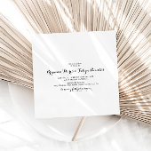 Simple Spanish Square Boda Einladung