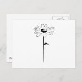 Simple Spring Daisy Postkarte (Vorne/Hinten)