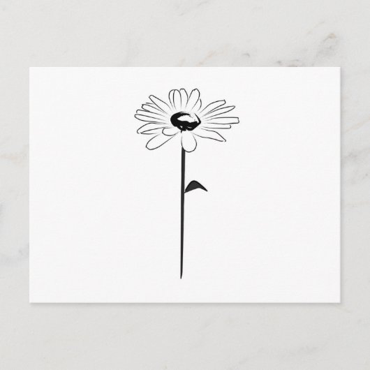 Simple Spring Daisy Postkarte (Vorderseite)