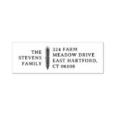Simple Spruce Needles Holiday Return Address Permastempel (Design)
