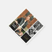 Simple Square Blocks 4 Fotos Mod Graduation Party Serviette (Ecke)