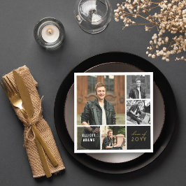 Simple Square Blocks 4 Fotos Mod Graduation Party Serviette