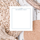 Simple Square Navy Blue Personalisiert Notepad Notizblock