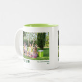 Simple St. Patrick's Day Kleeblatts Foto Zweifarbige Tasse (Vorderseite Links)