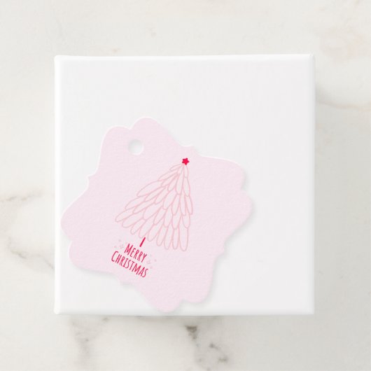 Simple Star Tree Mid Mod Frohe Weihnachten Geschenkanhänger (Beispiel)