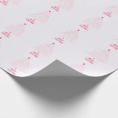 Simple Star Tree Mid Mod Frohe Weihnachten Geschenkpapier (Ecke)