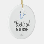 Simple Stethoscope Retired Nurse Keramik Ornament (Rechts)