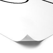 Simple Stick Figure Basketball T-shirts and Gifts Poster (Ecke)