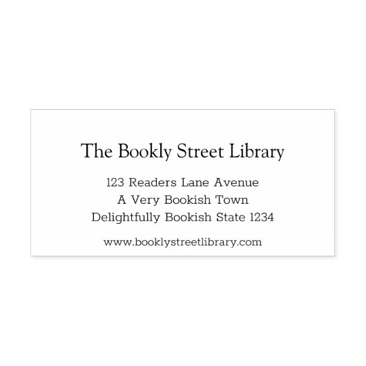Simple Street Library Permastempel (Design)