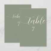 Simple String Lights Sage Green Wedding Einladung (Vorne/Hinten)