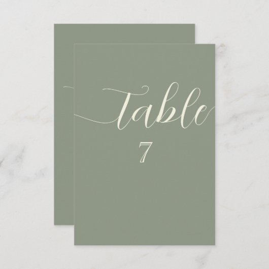 Simple String Lights Sage Green Wedding Einladung (Vorne/Hinten)