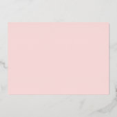 Simple Stripe Bat Mitzvah Star der David Rose Gold Folieneinladung (Rückseite)