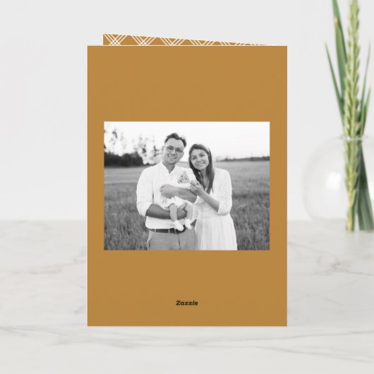 Simple Style Gold Frohe Weihnachten 2 Foto (Rückseite)