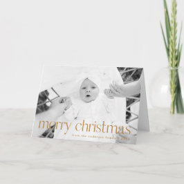 Simple Style Gold Frohe Weihnachten 2 Foto