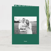 Simple Style Green Frohe Weihnachten 2 Foto (Rückseite)