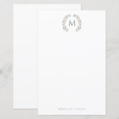 Simple Styled Monogram stationary (Vorne/Hinten)