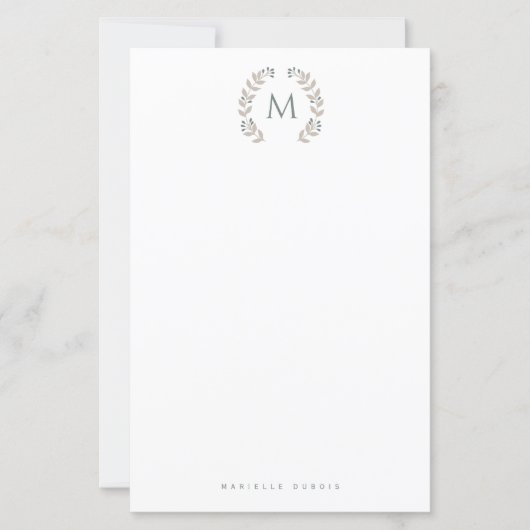 Simple Styled Monogram stationary (Vorderseite)