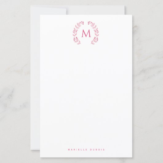 Simple Styled Monogram stationary (Vorderseite)