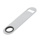 Simple Stylish Bottle Opener Custom Text Bar Key (Vorderseite Schrägansicht)