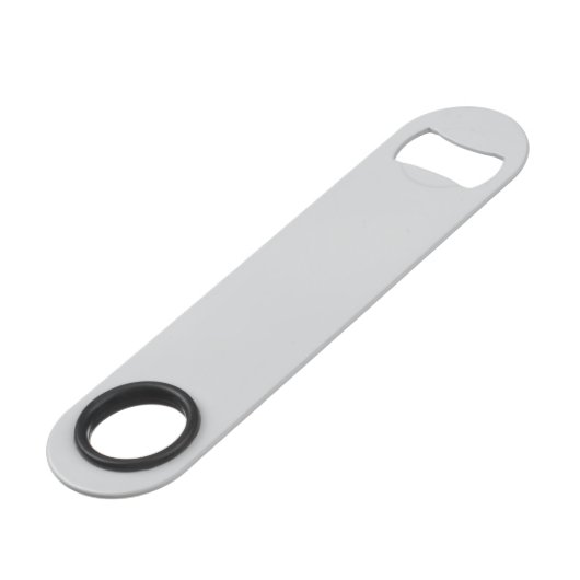 Simple Stylish Bottle Opener Custom Text Bar Key (Vorderseite Schrägansicht)
