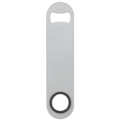 Simple Stylish Bottle Opener Custom Text Bar Key (Rückseite)