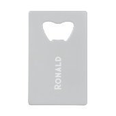 Simple Stylish Bottle Opener Custom Text Bar Key Geldbeutel Flaschenöffner (Vorderseite)