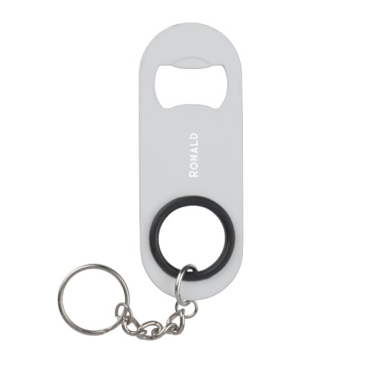 Simple Stylish Bottle Opener Custom Text Bar Key Mini Flaschenöffner (Vorderseite)