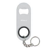 Simple Stylish Bottle Opener Custom Text Bar Key Mini Flaschenöffner (Rückseite)