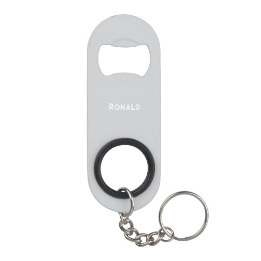 Simple Stylish Bottle Opener Custom Text Bar Key Mini Flaschenöffner (Rückseite)