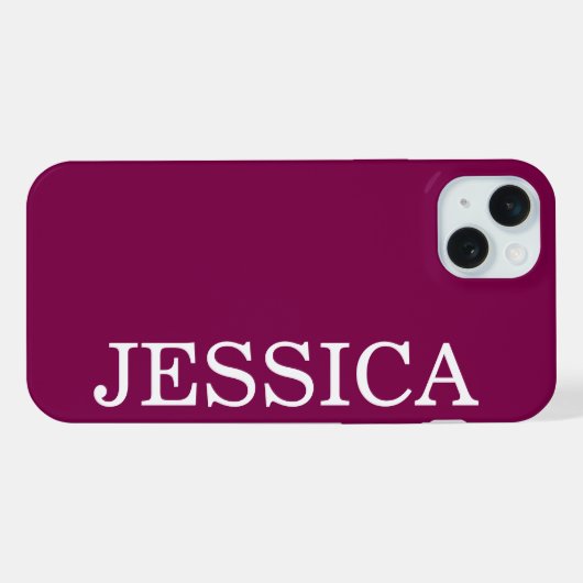 SIMPLE STYLISH CUSTOMIZED NAME MODERN WINE iPhone HÜLLE (Rückseite (Horizontal))