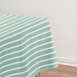 Simple Stylish Duck Egg Blue Cottage Striped Gift Tischdecke