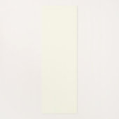 Simple Stylish Ivory Monogram Yogamatte (Rückseite)