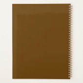 SIMPLE STYLISH MODERN CUSTOMIZED NAME DAILY PLANER (Rückseite)