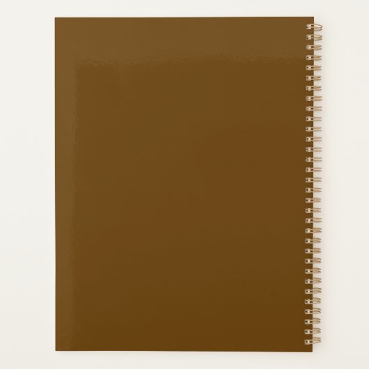 SIMPLE STYLISH MODERN CUSTOMIZED NAME DAILY PLANER (Rückseite)