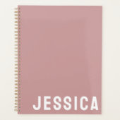 SIMPLE STYLISH MODERN CUSTOMIZED NAME DAILY PLANER (Vorderseite)