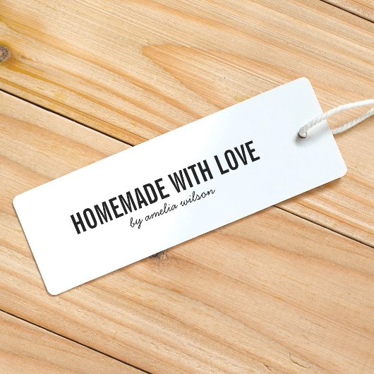 Simple Stylish Personalize Homemade with Love Permastempel
