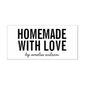 Simple Stylish Personalize Homemade with Love Permastempel (Design)