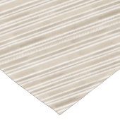 Simple Stylish Taupe Cottage Diagonal Striped Gift Tischdecke (Schrägansicht)