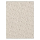 Simple Stylish Taupe Cottage Diagonal Striped Gift Tischdecke (Vorderseite)