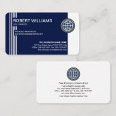 Simple Stylitic Futuristic Lines CEO Founder Visitenkarte (Vorne/Hinten)