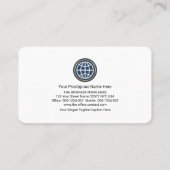 Simple Stylitic Futuristic Lines CEO Founder Visitenkarte (Rückseite)